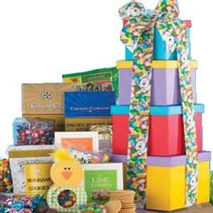 Bright Ideas Gourmet Food Gift Tower   A Great Easter Basket Idea 