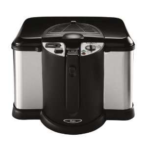 Oster CKSTDFZM70 4 Liter Cool Touch Deep Fryer, Black and Stainless 