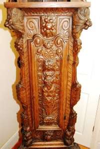   MONUMENTAL FULLY CARVED FRENCH COMTOISE LONGCASE GRANDFATHER CLOCK