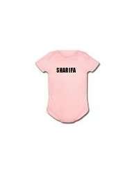 SHARIFA   Name Series   White, Blue or Pink Onesie / Baby T shirt