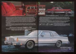 1982 Lincoln Continental Mark VI Signature Serie car ad  