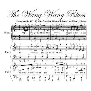   Wang Wang Blues Easy Piano Sheet Music Johnson, Busse Muller Books