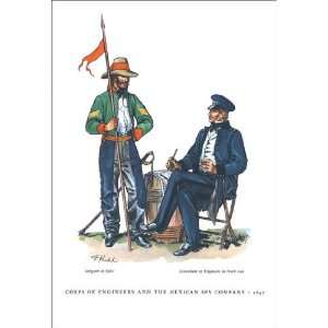  Corps of Engineers and the Mexican Spy Company 1847 12x18 