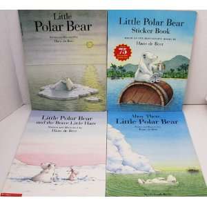  POLAR BEAR BOOKS by Hans de Beer ~ LITTLE POLAR BEAR ~ LITTLE POLAR 
