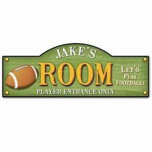  Personalized Football Kids Room Sign: Home & Kitchen