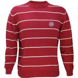    Chicago Cubs Spaced Striped Crewneck Sweater: Sports & Outdoors