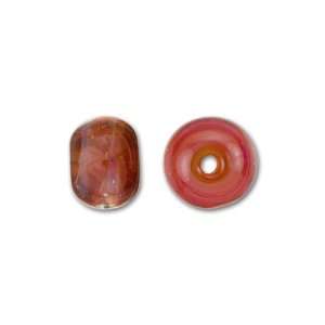  Crimson Red Swirled Boro Glass Marble Bead: Arts, Crafts 