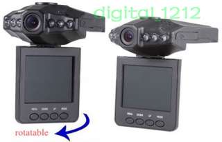   HD car camera 120 wide angle 6LED rotation driving recorder DVR 2.5