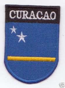 CURACAO Flag Country Patch Shield Style  