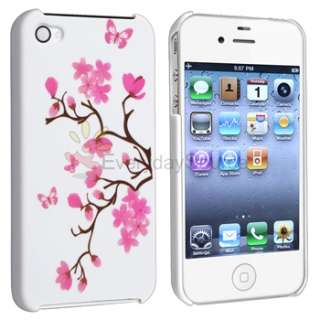 Butterfly Case+Charger+Cover+Cable For iPhone 4 4S 4G 4GS  