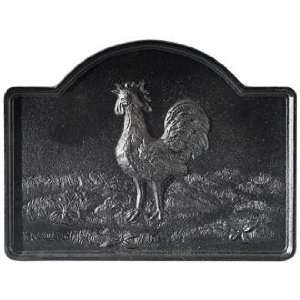  Crowing Rooster Fireplace Natural Cast Iron Fireback