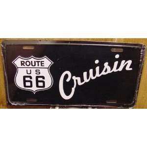  Route 66 Cruisin Embossed Metal License Plate Everything 