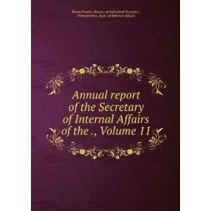  Annual report of the Secretary of Internal Affairs of the 