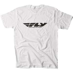  Fly Racing T Shirts Corporate Tee White Medium: Automotive