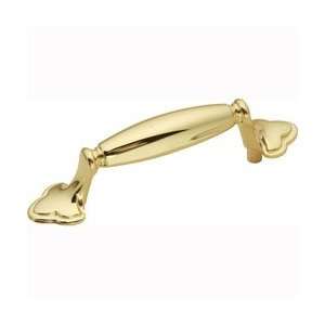  3 CTC Polished Brass Pull: Home Improvement