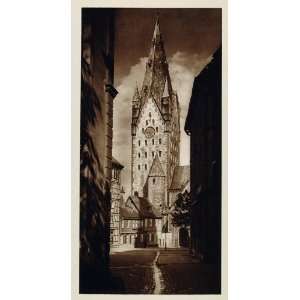  1925 Cathedral Clock Tower Domturm Paderborn Germany 