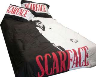 Scarface Tony Montana Comforter Set 3Pc Queen 092723028041  