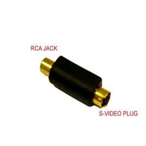  RCA JACK TO S VIDEO PLUG CONVERTER Electronics