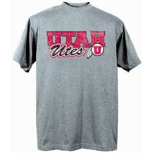  Utah Distressed Print T Shirt (Grey)