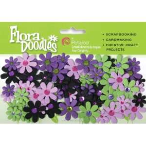  Flora Doodles Jeweled Florettes Lavender, Purple 