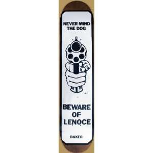  Baker Lenoce Beware Skateboard Deck   7.88 x 32 Sports 