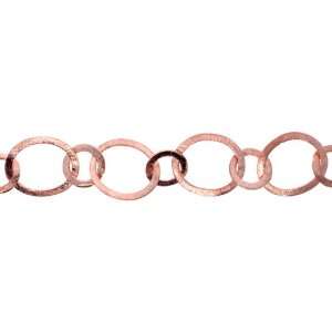 Genuine Copper Chain 24x26mm Oval, 16mm Circle   Sold by By the Foot 
