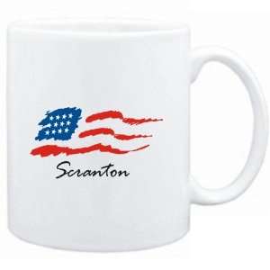    Mug White  Scranton   US Flag  Usa Cities