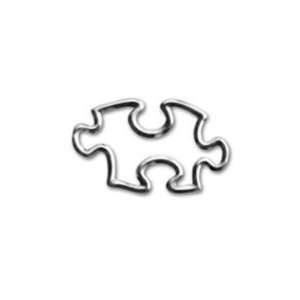   Sterling Silver Puzzle Piece Link Charm (10 Pack): Everything Else