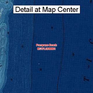  USGS Topographic Quadrangle Map   Pompano Beach, Florida 