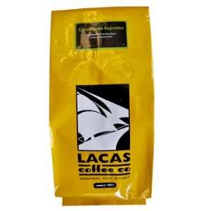  Lacas Coffee Colombian Supremo Coffee Beans 5lb Bag 