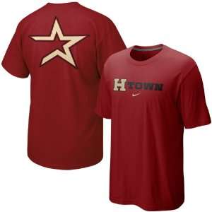  Nike Houston Astros Brick Red Local T shirt (X Large 