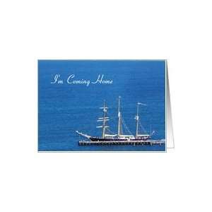  Coming Home Card   Boat, Sailing Ship, Leeuwin, Card 