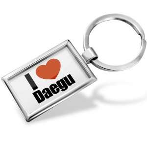  Keychain I Love Daegu region: South Korea, Asia   Hand 