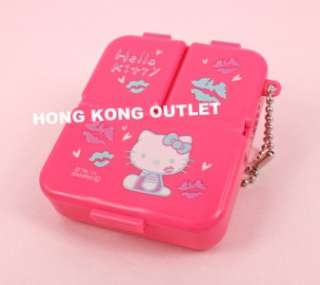 Hello Kitty Pill Case Box Pills Storage Case G28a  