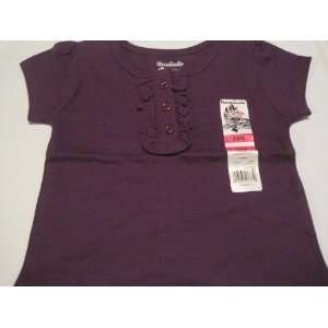 Infant Girls Garanimals Purple Ruffle SS Henley Baby