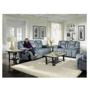  Danford Slate Blue 2 PC Dual Reclining Sofa & Reclining 