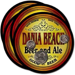  Dania Beach, FL Beer & Ale Coasters   4pk 