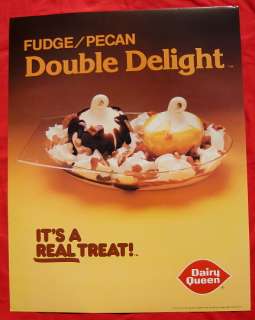 Dairy Queen 1981 Double Delight advertising poster  