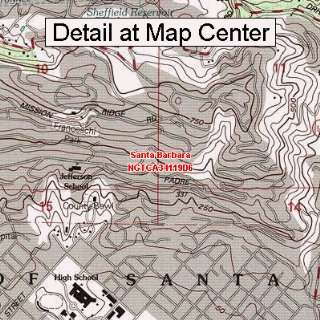 USGS Topographic Quadrangle Map   Santa Barbara, California (Folded 
