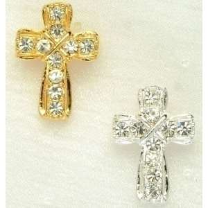 Club Pack of 32 Christmas Jewelry Gold & Silver Religious Gem Cross 