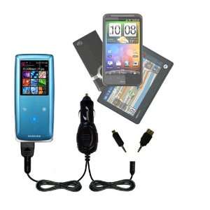 : Double Car Charger with tips including a tip for the Samsung YP S3 