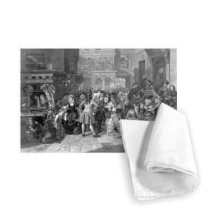  Scene in Change Alley during the South Sea   Tea Towel 