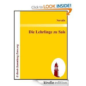 Die Lehrlinge zu Sais (German Edition) Novalis  Kindle 