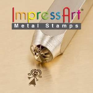  ImpressArt  7mm, Mama Stick Figure Design Stamp