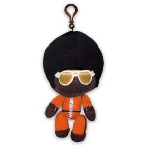   Plush Keychain / Key Ring (Marvin / Afro Sackboy) (Size 6) Toys
