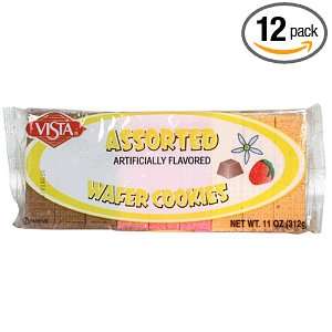 Vista Sugar Wafers, Assorted, 11 Ounce Grocery & Gourmet Food