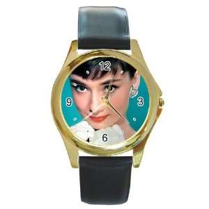 Audrey Hepburn Gold Metal Watch 