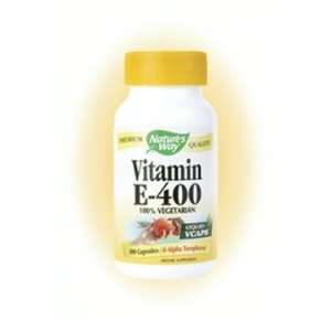  Vitamin E 100 VCaps 400 softgel   Natures Way Health 
