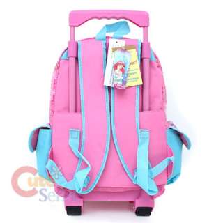 Mermaid Ariel School Roller Bakcpack Rolling Bag Large  