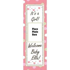   Girl Vertical Photo Personalized Banner 18 x 54 All Weather Vinyl